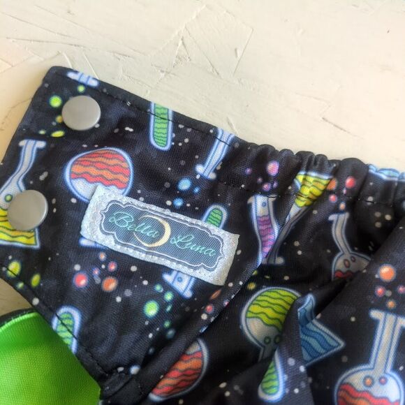Bella Luna Pocket Cloth Diaper Small Science Beaker Potion No Insert - Picture 5 of 5
